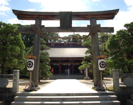 山口県萩市にある松陰神社。当時のままの松下村塾も神社内にある。